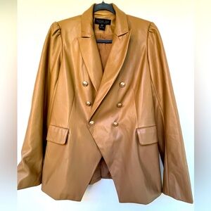 Gorgeous Rachel Zoe vegan leather blazer. M.